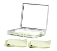 Ipetboom 1 Juego de Hojas Absorbentes de Facial con Estuche de Espejo para Control de Natural Papel de Limpieza Facial para Hombres Y Mujeres