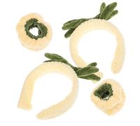 Ipetboom 1 Juego Muñequera de Piña Accesorios para Spa y Lavado Facial Conjunto Práctico y Reutilizable para Cuidado