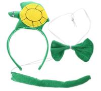 Ipetboom 1 Juego Set de banda para la cabeza de cruz diadema de diademas de disfraces linda diadema para pequeños diadema de animales diademas de fiesta paño Verde