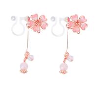 Ipetboom 1 Par De Pendientes De Flor De Cerezo Pendientes De Aceite De Flor De Cerezo Pendientes Femeninos Pendientes Colgantes Pendientes De Moda Pendientes De Plata De Ley