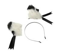 Ipetboom 1 Par horquilla de orejas de gato oreja cosplay pinza de pelo pasador de pelo para la decoración cosplay oreja horquilla Pinza para el cabello barrete de cabello tocado tela