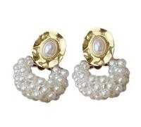 Ipetboom 1 Par Pendientes De Perlas Para Joyas De Oreja De Pendientes Colgantes Pendientes De Chicas Adolescentes Pendientes Largos Pendientes De Mujeres Metal