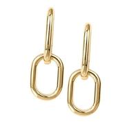 Ipetboom 1 Par Pendientes delicados colgantes Pendientes para mujeres aretes de aro de espalda plana aros de oro de moda de mujer de madera Dorado