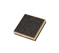 Ipetboom 1 Pc contenedor de sombra de ojos vacio espejo de maquillaje con luces espejo de maquillaje iluminado decoración paleta de sombra de ojos vacía plato de sombra de ojos vacío Black