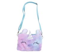 Ipetboom 1 Pieza Bolso Peluche Unicornio Pequeño Felpa Chicas Pelo Hombro Bandolera Bolsa De Unicornio De Peluche Bolsa De Unicornio para Niñas PU