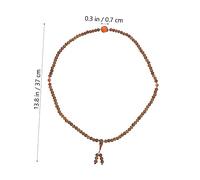 Ipetboom 1 Pieza Brazalete budista joyería de cadena de cuentas de madera cadena de joyería de cuentas budistas collar de cuentas de madera pulsera de cuentas budistas