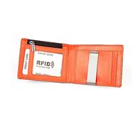 Ipetboom 1 Pieza Cartera de Cuero Ultradelgada para Hombre con Protección RFID con Bolsillo para Monedas y Portatarjetas para y Color Café
