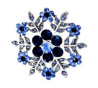 Ipetboom 1 Pieza Corsage Retro Esmalte Broche De Navidad De Nieve Azul Adornos Tema Accesorios Día Festivo Alfileres De Navidad Mujer Broche Insignia Blue