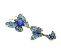 Ipetboom 1 Pieza Corsage retro ramillete delicado accesorios para mujer joyas broche de ramillete broche de antiguo pasador de pecho femenino pecho elegante Aleación de zinc Azul