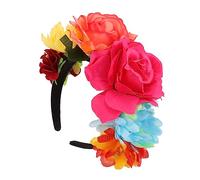 Ipetboom 1 Pieza Diadema Hawaiana Flor Hawaiana Tocado Único Tocado De Flores Diademas Para Mujer Regalo De Fiesta Boda De Flores Floral Diadema Vacaciones En La Playa Rosas Tela De