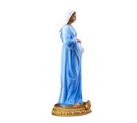Ipetboom 1 Pieza Estatua de Virgen María de Resina Decorativa Adorno de Escritorio Escultura Religiosa para Decoración