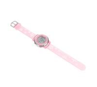 Ipetboom 1 Pieza Reloj Infantil Multifuncional Rosa con Diseño de Flores para Niñas Reloj Digital para para Niñas