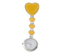 Ipetboom 1 Pieza Superficie del del Doctor conformado Enfermeras Relojes Mirar Accesorios paramédicos enfermería Reloj Colgante Creativo Reloj Yellow