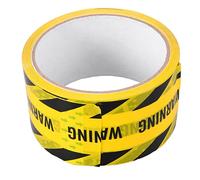 Ipetboom 1 Rollo Cinta de Advertencia Adhesiva de Seguridad Amarilla con Rayas Negras para Paredes y Cinta Antideslizante Resistente para Obras y Maquinaria