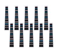 Ipetboom 10 hojas Pegatinas de Guía para Dedos de Violín Adhesivas para Diapasón Accesorio para Principiantes y Adultos Fáciles de Colocar y Quitar Ayuda Práctica para Entonación y