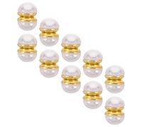 Ipetboom 10 Pares De Pinzas Magnéticas Para Velo De Novia Accesorio Para Velo De Novia Pesas A Prueba De Viento Accesorios De Boda De Perla Pesas Magnéticas Para Vestido De