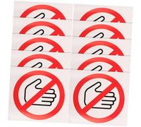 Ipetboom 10 Pegatinas de Advertencia No Tocar Adhesivas para Seguridad Señal de Precaución para Equipos Peligrosos Etiquetas de Seguridad para Almacenes y Fábricas