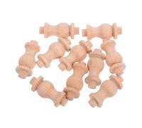 Ipetboom 10 Piezas Balustres de Madera para Escaleras Columnas Romanas Miniatura para Decoración Accesorios de Manualidades y Props Fotográficos Balustres Decorativos para Proyectos de