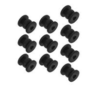 Ipetboom 10 Piezas Bola Amortiguadora Antivibración para Dron, Bola de Silicona Negra, para Controlador de Vuelo y Cuadricóptero RC, Reducción de Vibraciones para Fotografía Aérea