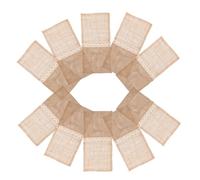 Ipetboom 10 Piezas Bolsas de Arpillera Yute con Encaje para Cubiertos de Unidades Porta Cubiertos Vintage Reutilizable para Bodas Fiestas Cumpleaños y Decoración de Mesa Ecológica