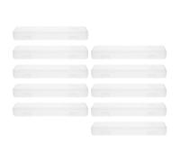 Ipetboom 10 piezas Caja de Almacenamiento Transparente para Cepillos de Dientes y Pasta de Viaje con Gancho Portátil para Organización Baño Escuela y Exteriores