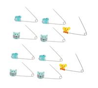 Ipetboom 10 Piezas de Hebillas de Seguridad para Pañales en Abs Pasador Afilado, Cierre Seguro que No se Abre Fácilmente para Bebés y Madres Color Aleatorio