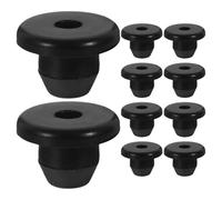 Ipetboom 10 Piezas de Tapones de Goma para Gato Hidráulico Horizontal Tapón de Llenado de Aceite para Depósito Conector Jack Sellado Resistente para Mantenimiento de Gatos de Piso