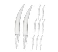 Ipetboom 10 Piezas Dientes de Calabaza para Halloween Decoraciones Espeluznantes y Divertidas para Fiestas y Decoración Dientes de Monstruo de Terror Uso Interior y Exterior