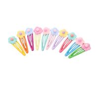 Ipetboom 10 piezas Horquillas de Colores Pastel con Diseño de Flores Pequeñas Clips para Pelo de Mujer Accesorios para Bodas y Fiestas Infantiles Pinzas de Presión Antideslizantes para