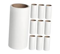 Ipetboom 10 Piezas Rodillo Quitapelusas Reutilizable para Mascotas Juego de Alta Adhesión para Ropa Sofás y Coche Limpieza Eficaz de Pelo Animal y Pelusa