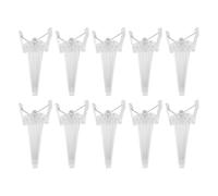 Ipetboom 10 pinzas voluminizadoras para el cabello, color blanco, para mujer, peine moldeador sin dejar rastro, ideal para celebraciones o trabajo.