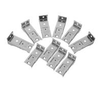 Ipetboom 10 Soportes para Rieles de Cortinas de Acero Inoxidable Herrajes para Colgar Cortinas Resorte Montaje Lateral Reforzado Juego de 10 Piezas y Persianas Verticales