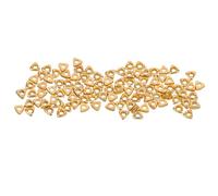Ipetboom 100 Cuentas Triangulares Metálicas 18K Bañadas Oro 3X15Mm Set de 100 Piezas Sueltas para Pulseras Collares y Manualidades DIY Cuentas Espaciadoras Doradas Pequeñas para