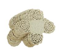 Ipetboom 100 Envoltorios de Papel Huecos para Trufas Diseño de Encaje de Rosa, Color Dorado y Verde, 100 Unidades para Decoración de Dulces en Bodas y Fiestas