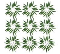 Ipetboom 100 Hojas de Bambú Artificiales Simuladas en Color Verde Oscuro Decoración Ligera Hogar y Tienda sin Olor Duraderas y Fáciles de Cuidar