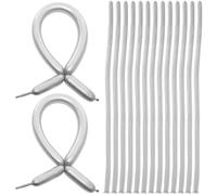 Ipetboom 100 Piezas Globos Metálicos Largos De Látex Para Fiestas Kit De Globos Para Modelar Decoración De Escenarios Para Cumpleaños Para Fiestas