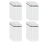 Ipetboom 100 Piezas Libro de Presupuesto, Tarjeta de Seguimiento de Presupuesto, Papel, Negro, para Oficina y Trabajo Remoto, Gestión de Ingresos, Equipos y Pequeños Negocios