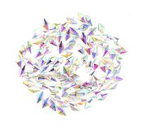 Ipetboom 100 Piezas pedrería de uñas decoración uñas adornos uñas decoración de uñas arte de uñas de cristal uñas diamantes de imitación rombo gemas Sinfonía Decorar taladro de uñas