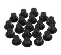 Ipetboom 100 Piezas Sombreros Miniatura de Plástico para Decoración Navideña DIY Adornos de Gato Clown Color Negro