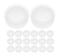 Ipetboom 100 tapones de plástico para botellas - Tapón interior de 24 mm para frascos de cosméticos - Tapón interior hermético a prueba de fugas - Piezas de repuesto para envases de loción de