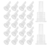 Ipetboom 100 Tapones de Sellado Interior de Aluminio para Botellas de Aceite Esencial 18 Dientes, Gotero Dosificador para Envases de 5-100 Ml, Repuesto Resistente y Hermético