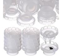 Ipetboom 100 Unidades Copa para Pestañas para Injerto Material Plástico, Fácil de Limpiar y Almacenar, Adecuado para Uso Profesional Casa
