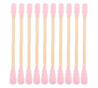 Ipetboom 1000 Hisopos de Algodón Rosa Espiral de Doble Punta Mango Largo de Madera Aplicadores de Maquillaje y Limpieza Cosmética Bastoncillos para Desmaquillar y Cuidado Facial en Casa