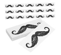 Ipetboom 100piezas Pegatinas Para Estilizar La Barba Protector De Barba Pequeño Accesorio Para Bigote Para Uso Diario Para Depilación Nasal y Bigote