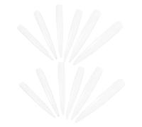 Ipetboom 10paquetes Puntas De Uñas Postizas Para Salón y Personal Largas y Transparentes Fáciles De Aplicar y Personalizar Para De Uñas y Exhibiciones