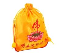 Ipetboom 10piezas Bolsa De Bendición De Buda Cordón Bolsas De Embalaje Budistas Resistentes Para Guardar Cuentas Budistas Escenario De Meditación