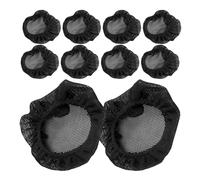 Ipetboom 10piezas Moños De Ballet Negra Pequeña Malla Elástica Invisible Para Cubrir El Cabello Accesorio Ligero y Resistente Para Bailarinas Sujetador De Cabello Para Danza y Uso Diario