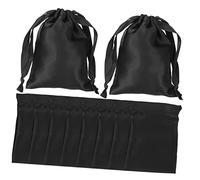 Ipetboom 10piezas Satén Cordón Bolsas de Obsequio Portátiles para Joyas Bolsa de Maquillaje de Satén para Almacenamiento de Cosméticos