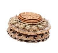 Ipetboom 11 Piezas Cestas de Pared Bohemias Hechas Mano Decorativas de Tejidas con Borlas Rústicas para Dormitorio y Salón Arte Mural Boho para Decoración Interior