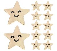 Ipetboom 12 Piezas Broche de Estrella de Cinco Puntas Broches de Estrella para Solapa Mochila Accesorio para Fiestas Día Veteranos Insignia de Traje